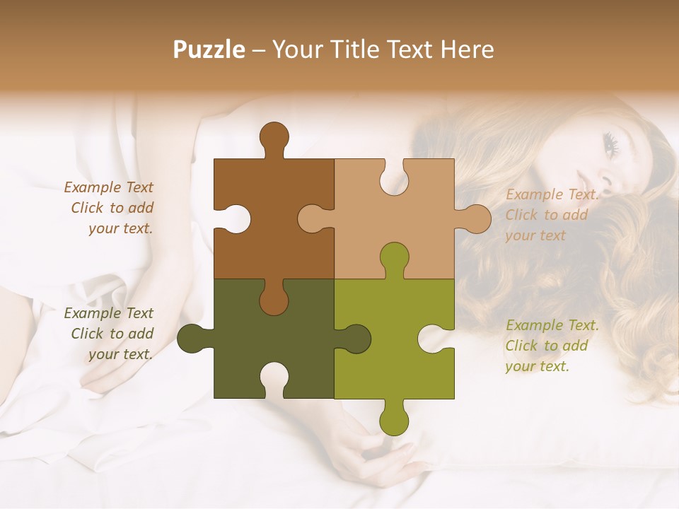 Sheet Blanket Female PowerPoint Template