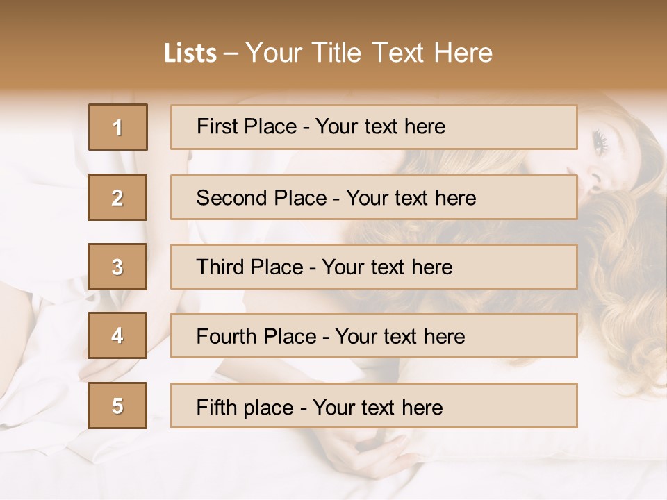 Sheet Blanket Female PowerPoint Template