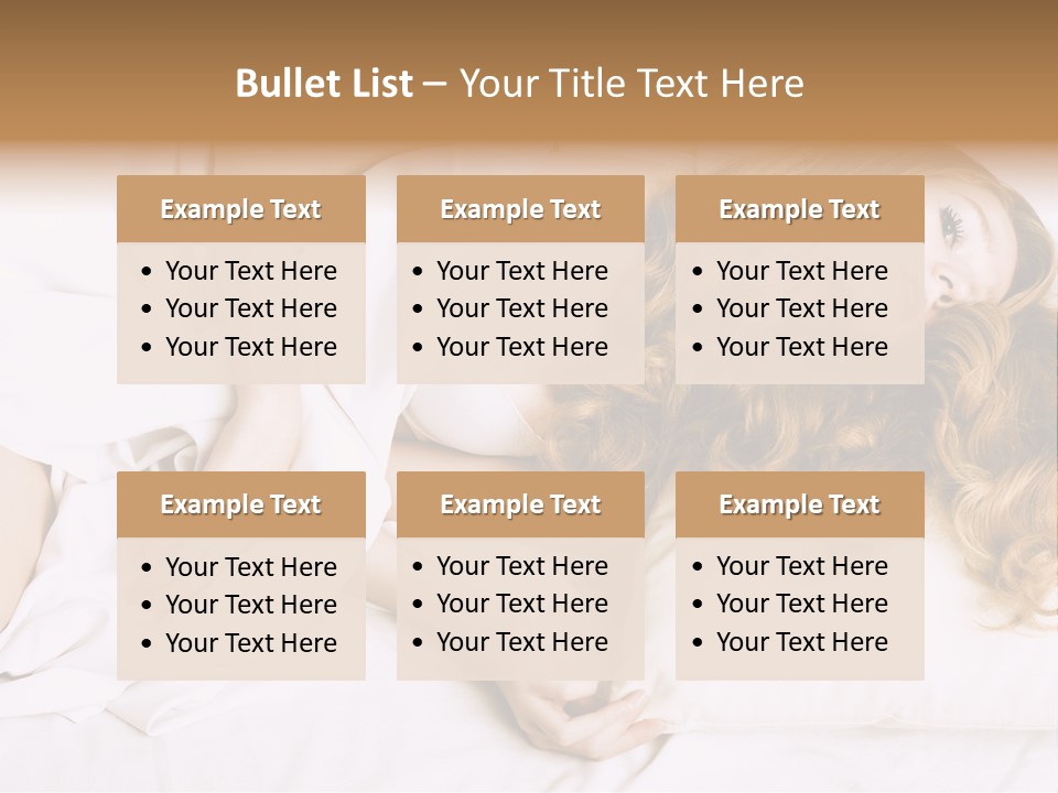 Sheet Blanket Female PowerPoint Template