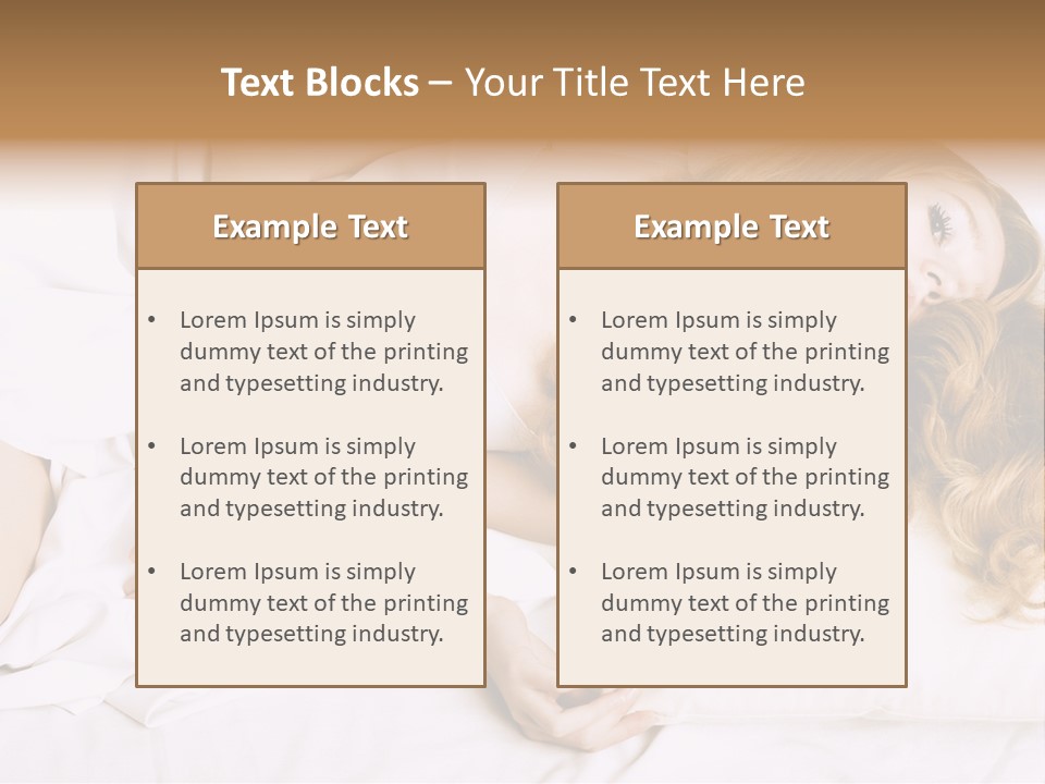 Sheet Blanket Female PowerPoint Template
