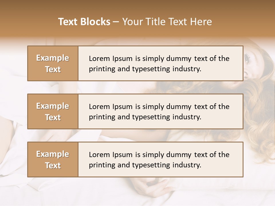 Sheet Blanket Female PowerPoint Template
