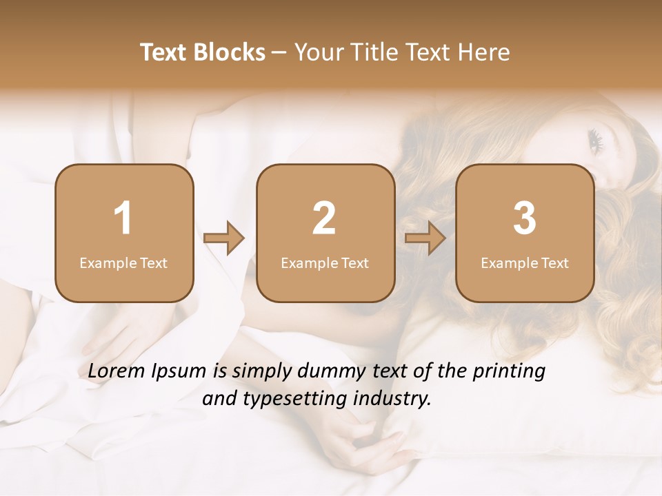 Sheet Blanket Female PowerPoint Template