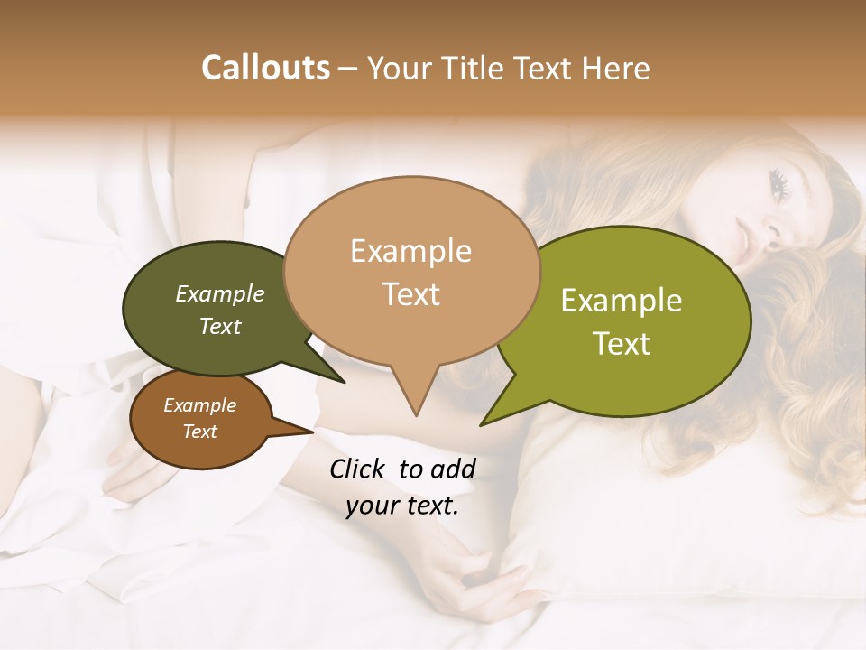 Sheet Blanket Female PowerPoint Template