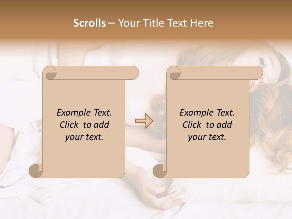 Sheet Blanket Female PowerPoint Template