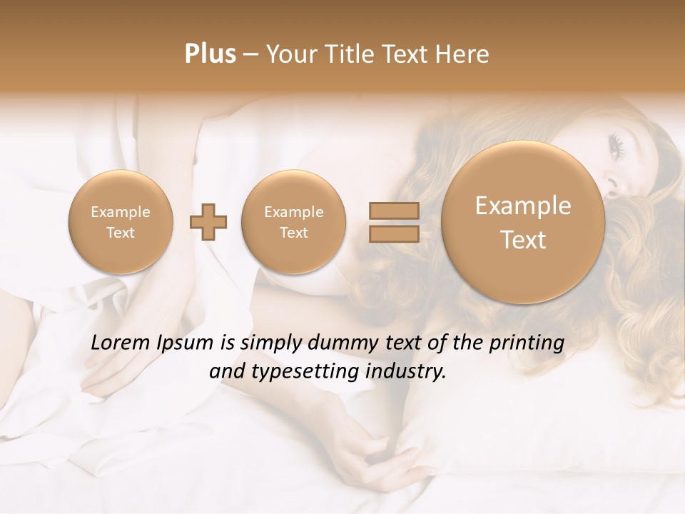 Sheet Blanket Female PowerPoint Template