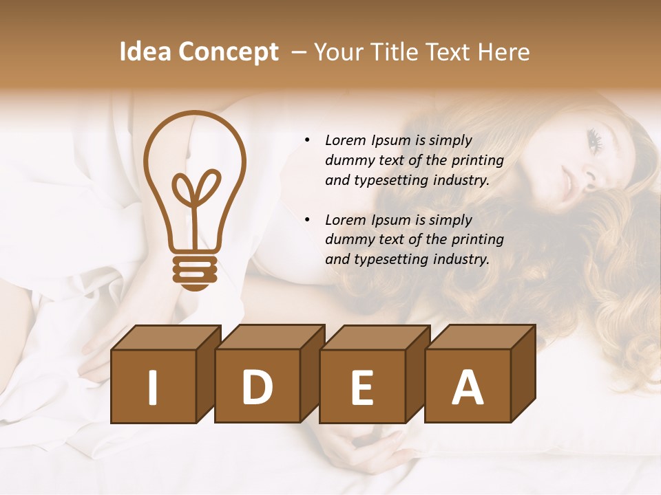 Sheet Blanket Female PowerPoint Template