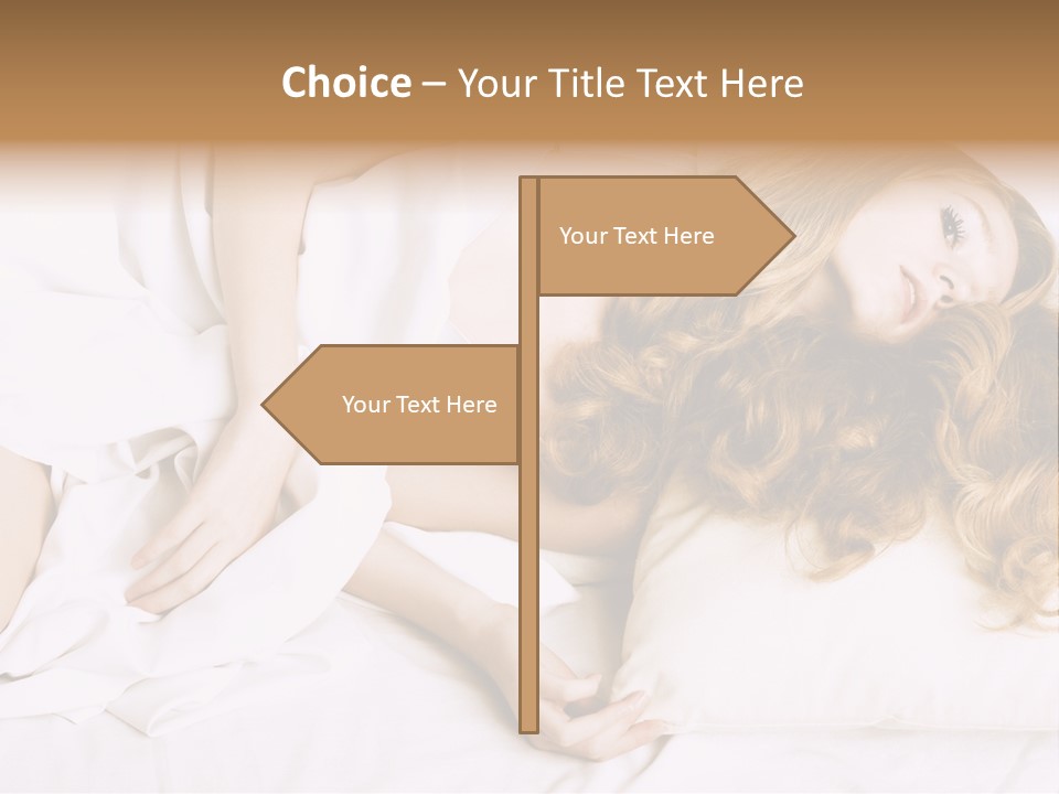 Sheet Blanket Female PowerPoint Template
