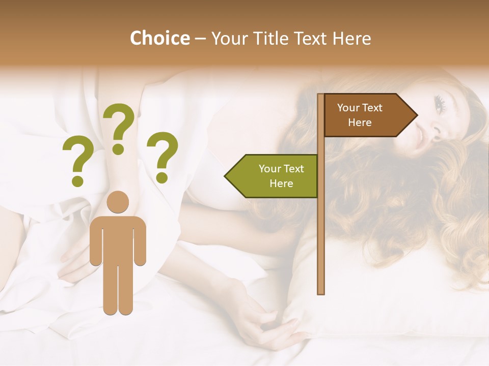 Sheet Blanket Female PowerPoint Template