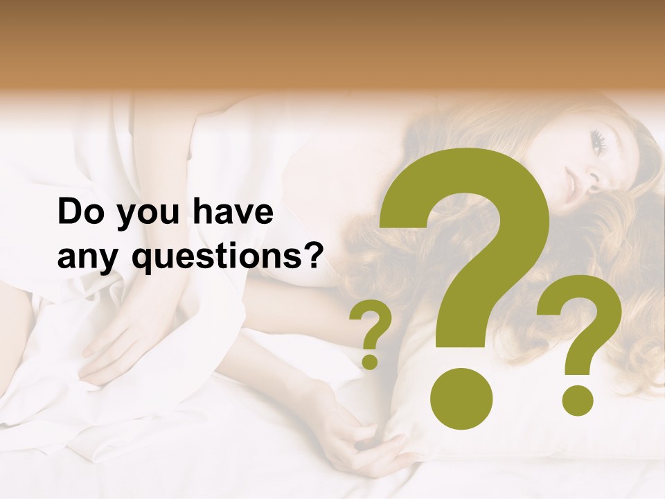 Sheet Blanket Female PowerPoint Template