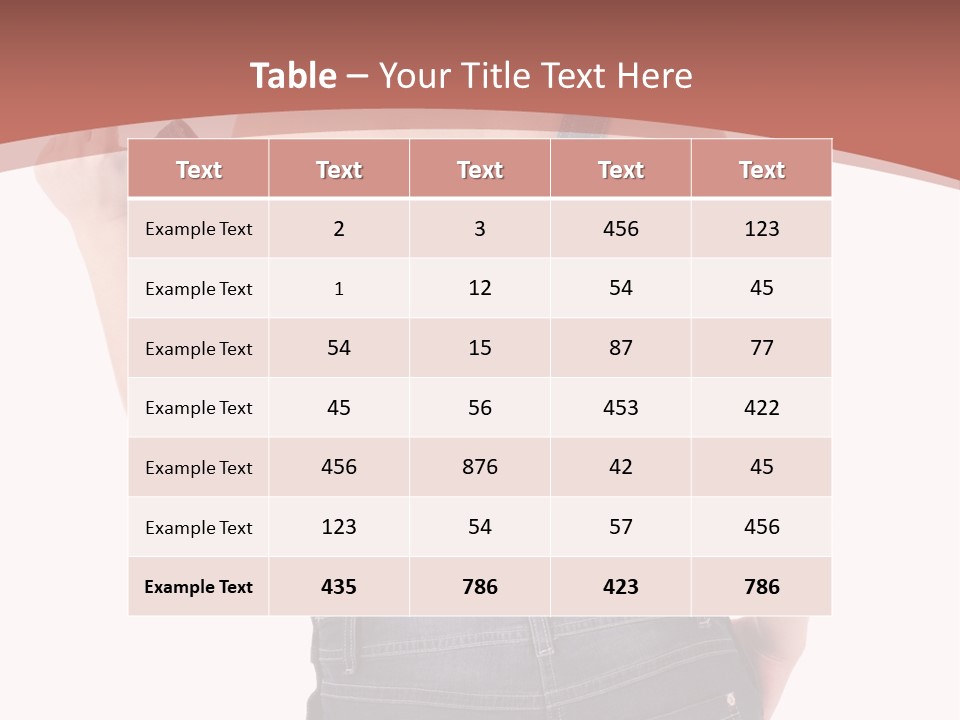 Worker Jeans PowerPoint Template