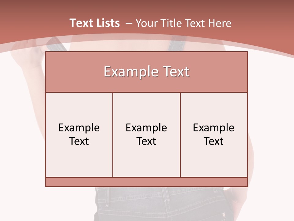 Worker Jeans PowerPoint Template