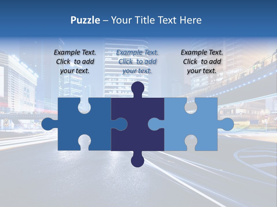 Traffic Night PowerPoint Template