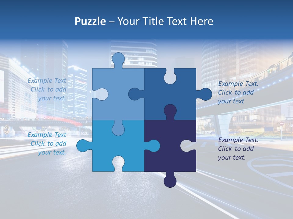 Traffic Night PowerPoint Template