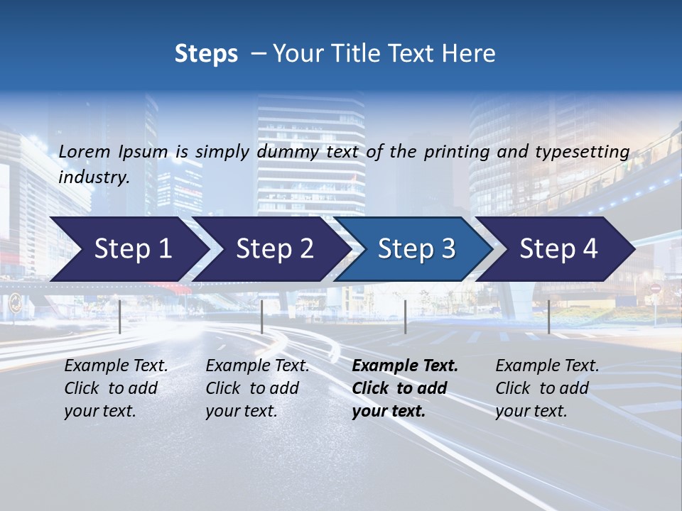 Traffic Night PowerPoint Template