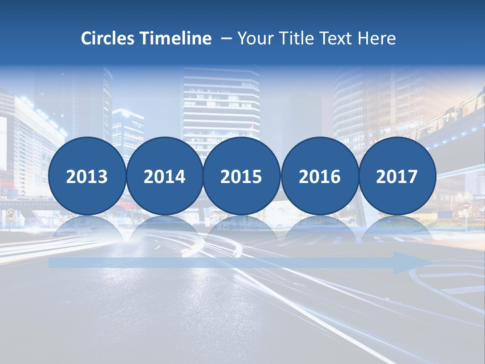 Traffic Night PowerPoint Template