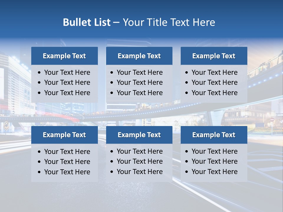 Traffic Night PowerPoint Template