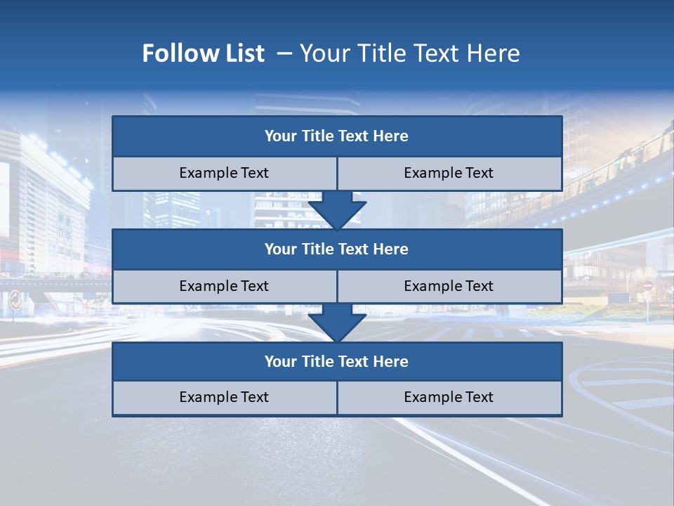 Traffic Night PowerPoint Template