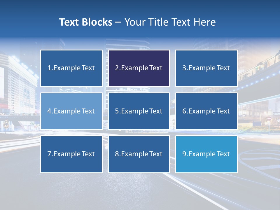 Traffic Night PowerPoint Template