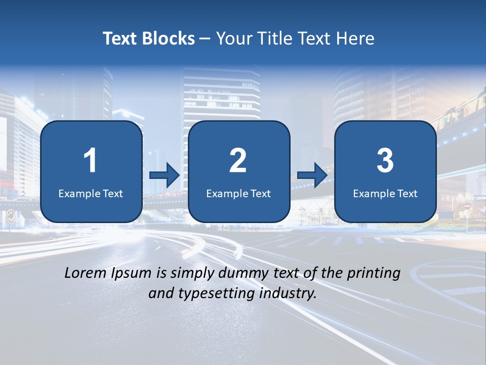 Traffic Night PowerPoint Template