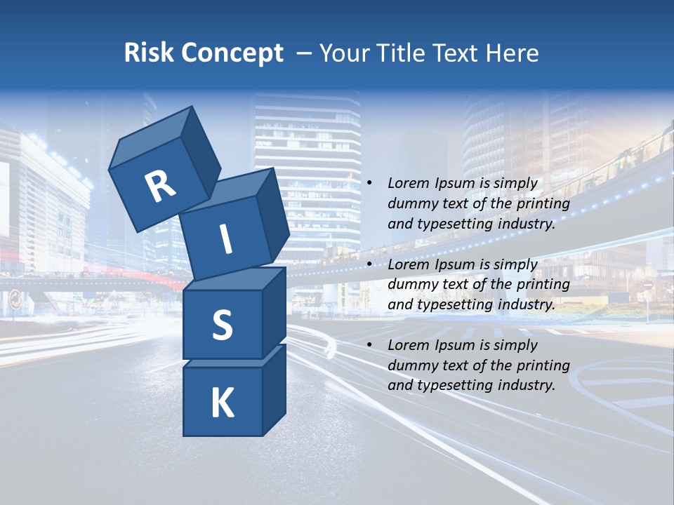 Traffic Night PowerPoint Template