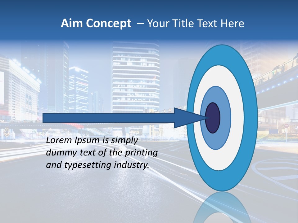 Traffic Night PowerPoint Template