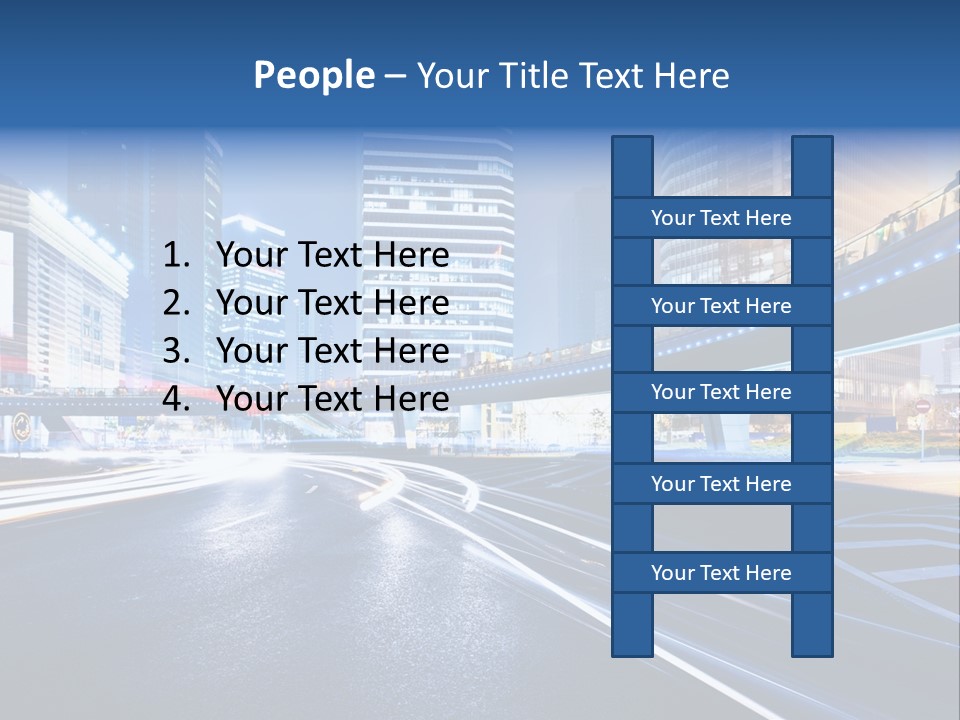 Traffic Night PowerPoint Template