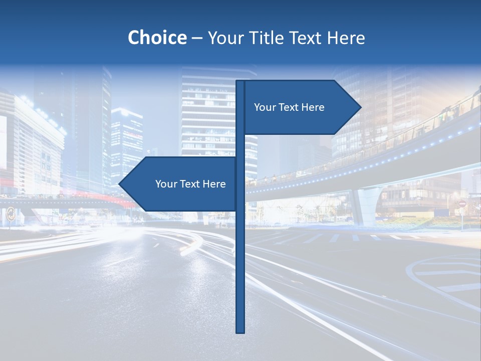 Traffic Night PowerPoint Template