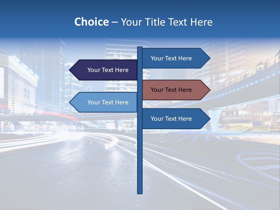 Traffic Night PowerPoint Template