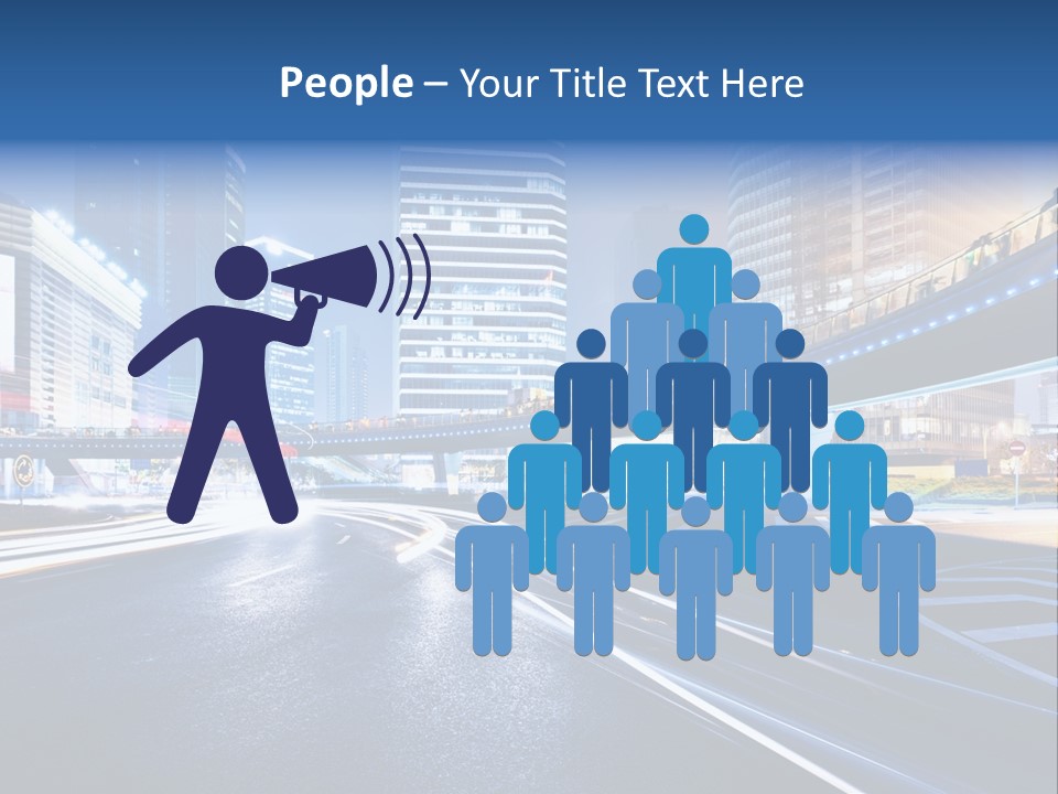 Traffic Night PowerPoint Template