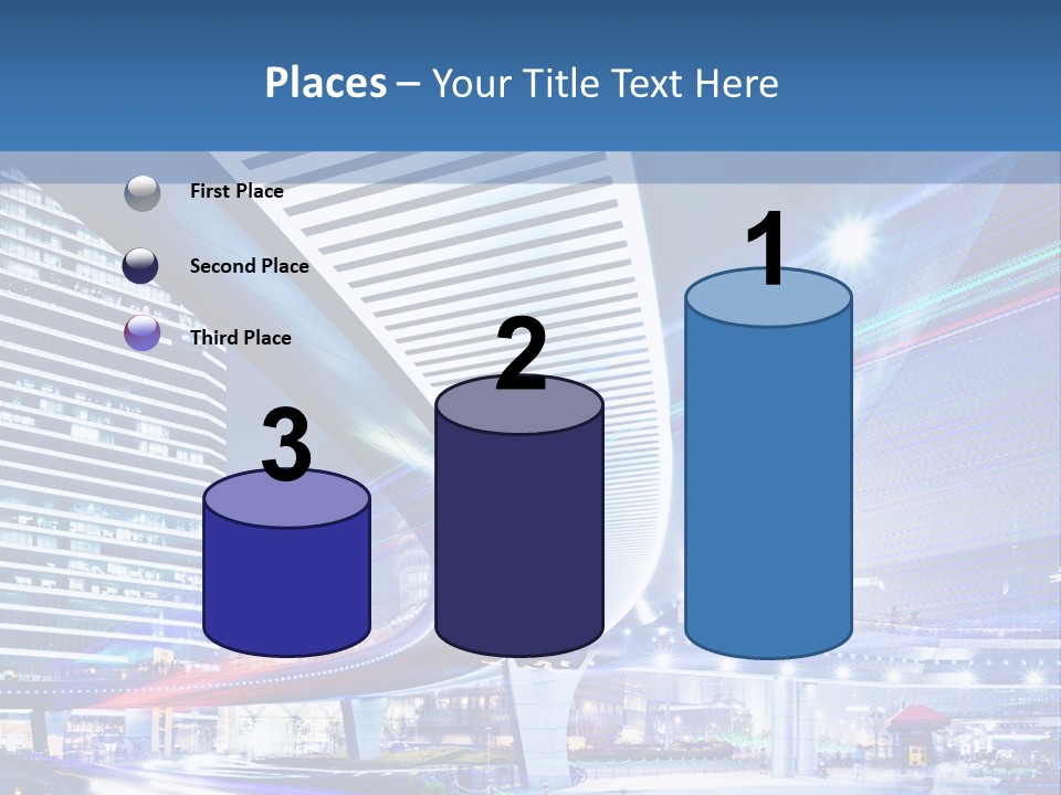 Night City Road PowerPoint Template