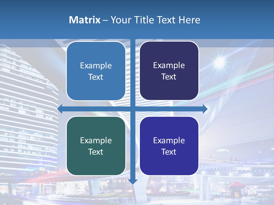 Night City Road PowerPoint Template