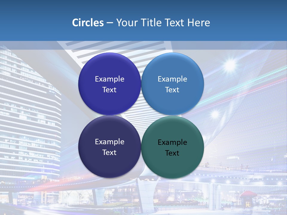 Night City Road PowerPoint Template