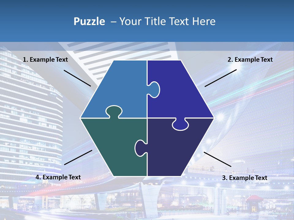 Night City Road PowerPoint Template