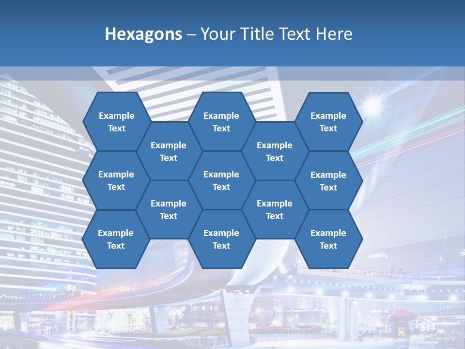 Night City Road PowerPoint Template