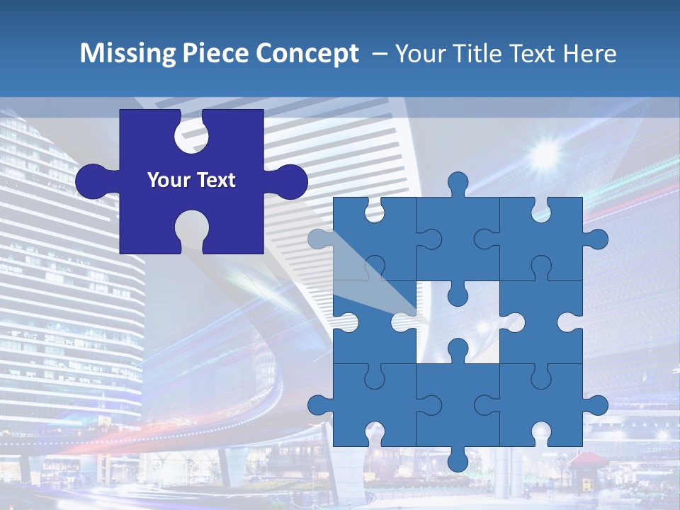 Night City Road PowerPoint Template