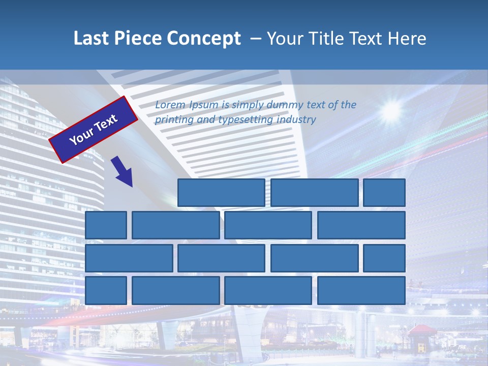 Night City Road PowerPoint Template