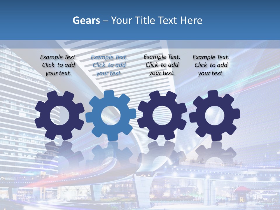 Night City Road PowerPoint Template