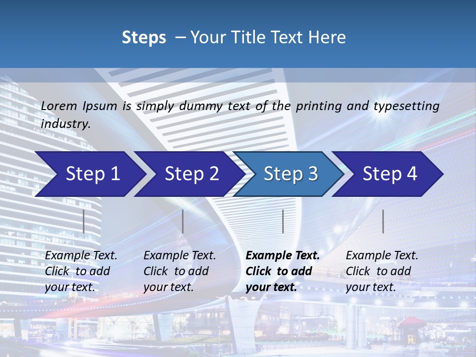 Night City Road PowerPoint Template