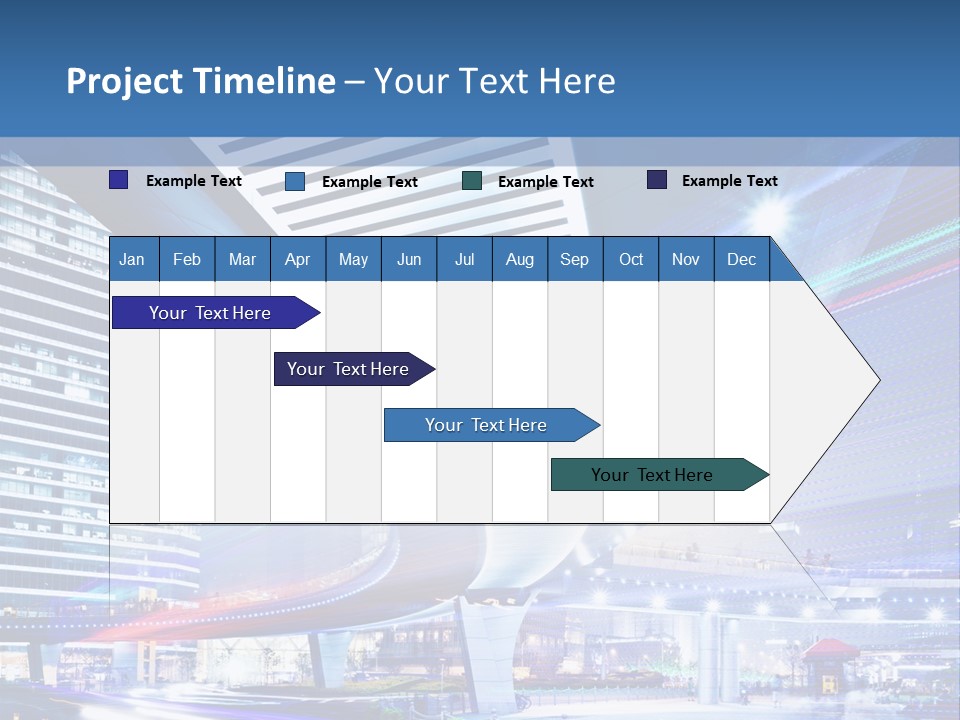 Night City Road PowerPoint Template