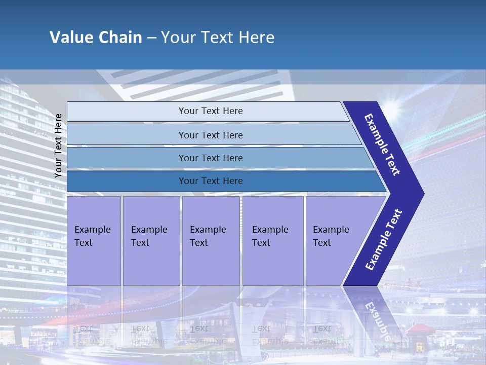 Night City Road PowerPoint Template