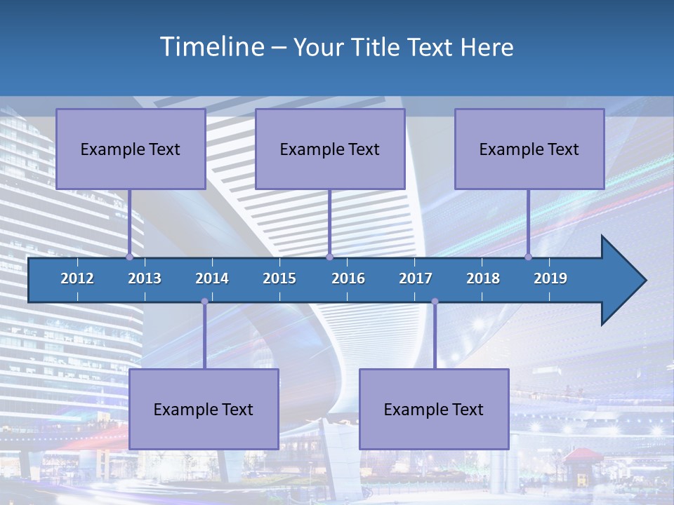 Night City Road PowerPoint Template