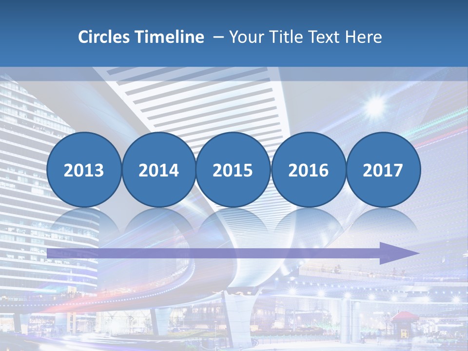 Night City Road PowerPoint Template