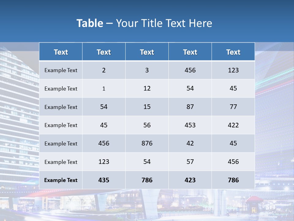 Night City Road PowerPoint Template