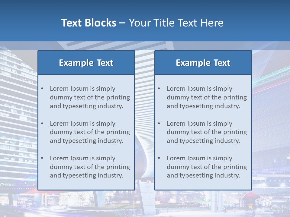 Night City Road PowerPoint Template