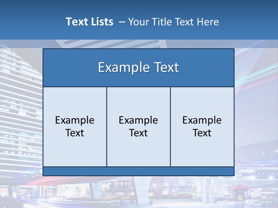 Night City Road PowerPoint Template