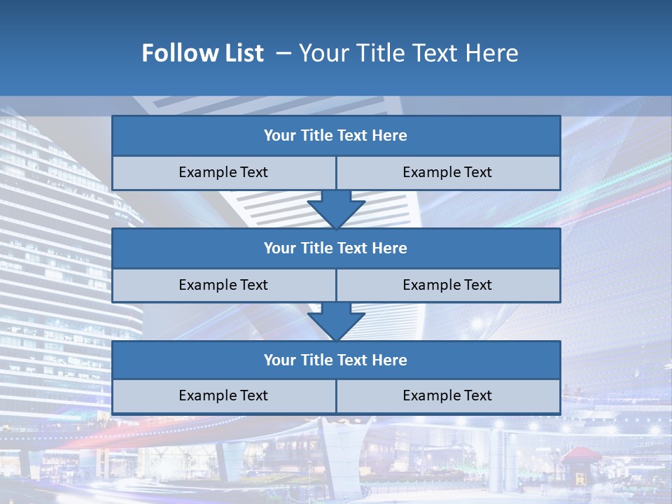 Night City Road PowerPoint Template