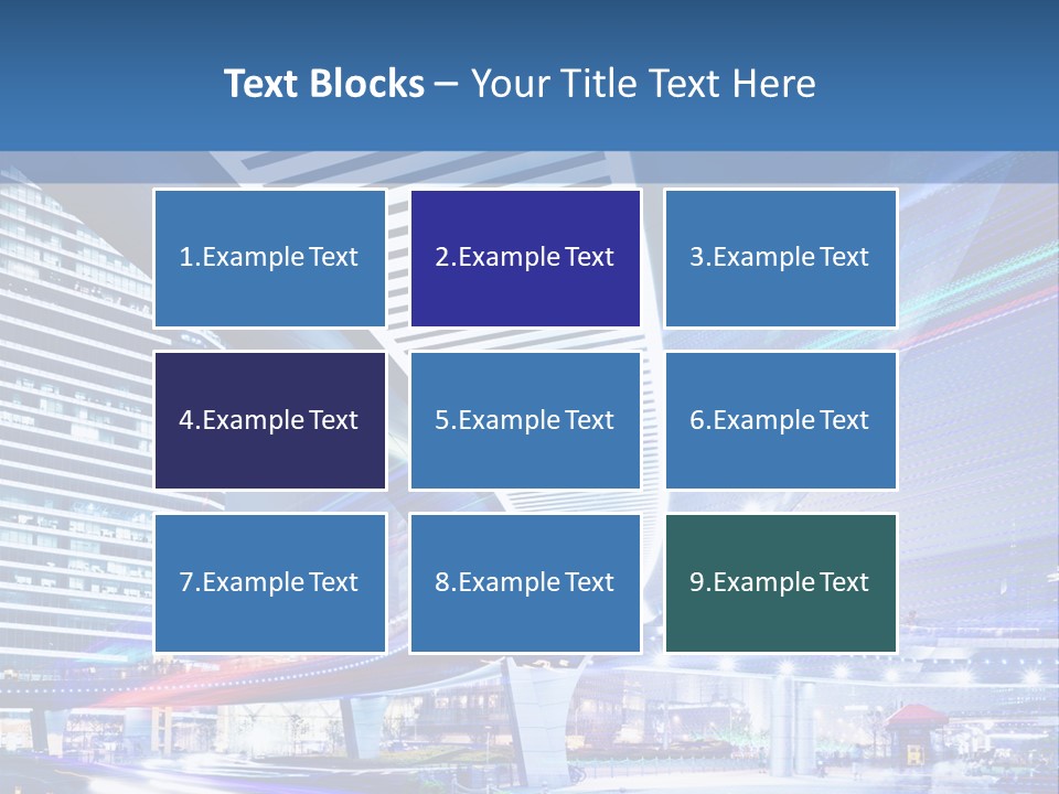 Night City Road PowerPoint Template