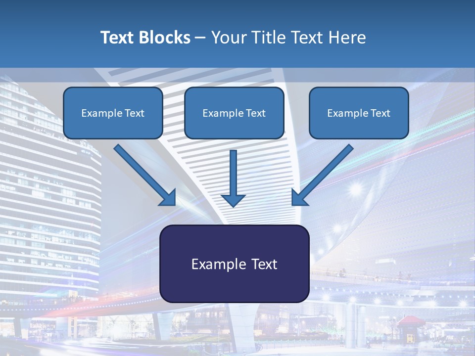 Night City Road PowerPoint Template