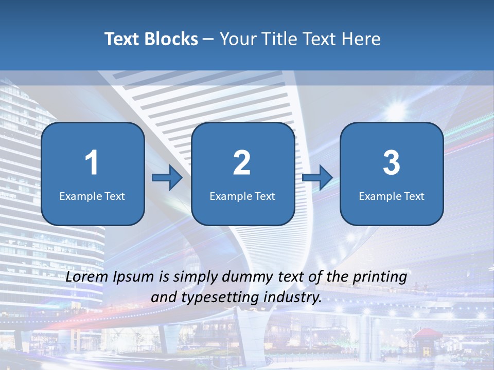 Night City Road PowerPoint Template