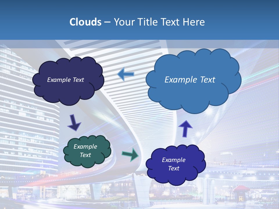 Night City Road PowerPoint Template